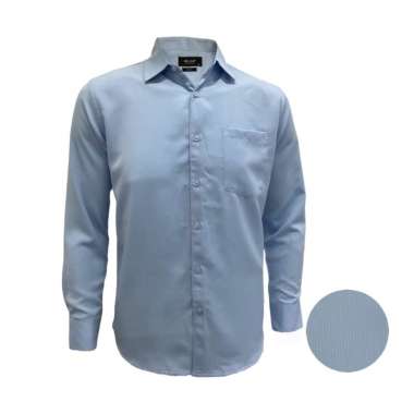 Redcliff Kemeja Pria Polos Panjang Biru Muda 6AK3269H XXL