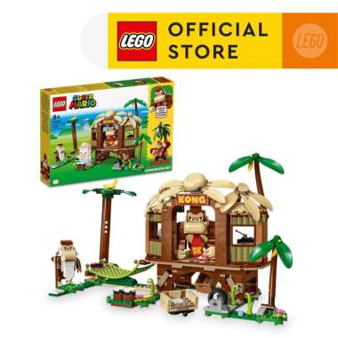 LEGO Super Mario 71424 Donkey Kong’s Tree House Expansion Set Building Toy Set (555 Pieces) Mainan B