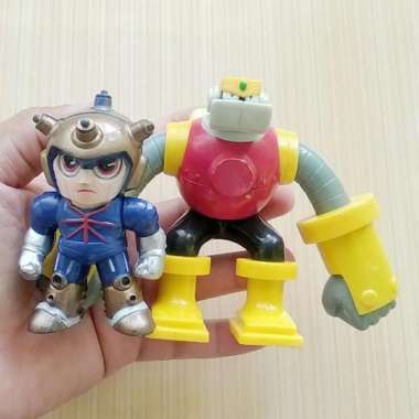 Paket 2 Mainan / Pajangan Figure Gutsman Megaman Rockman Toys Bekas
