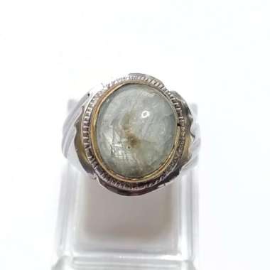 Cincin Batu Permata Natural Star Safir / Sapphire Srilanka + Memo 01