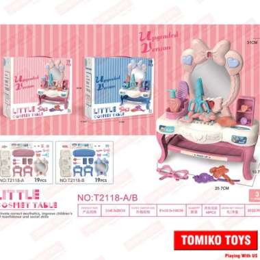 mainan anak meja rias mini make up little cosmet table Multicolor