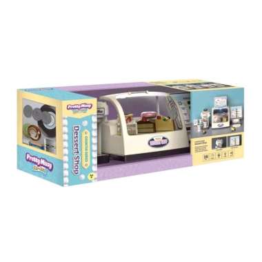 Set Mainan Dessert Shop Coffee Machine Pretty Missy Mesin Kopi Mesin Kasir Toko Kue Playset