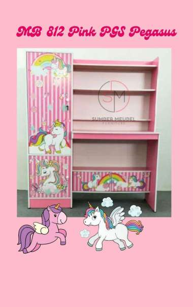 MEJA BELAJAR MB 812 PINK PGS PEGASUS