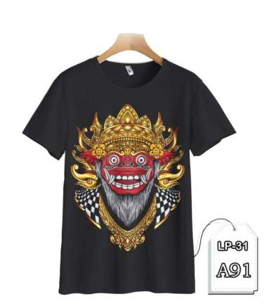 Kaos Barong Bali Kaos Anak barong Bali 3D Terlaris #LP3D-A91 - DEWASA DEWASA - 3XL