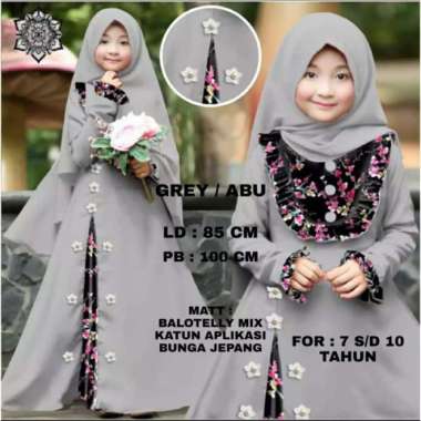 TARA SYARI KIDS BO Baju Gamis Syari Anak Perempuan Model 2021 Baju Anak Semua Ukuran Multicolor