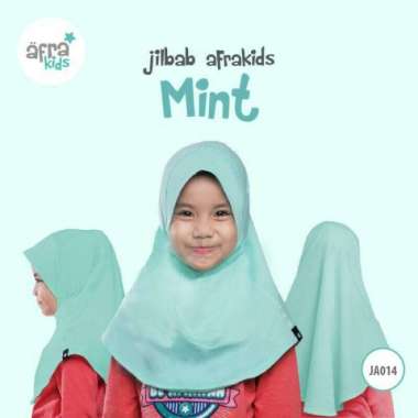 HIJAB / KERUDUNG / JILBAB ANAK AFRA KIDS MINT TOSCA - SIZE S & M Multicolor