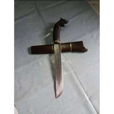 Golok Kepala Macan Bahan Besi Panjang 40cm beladiri