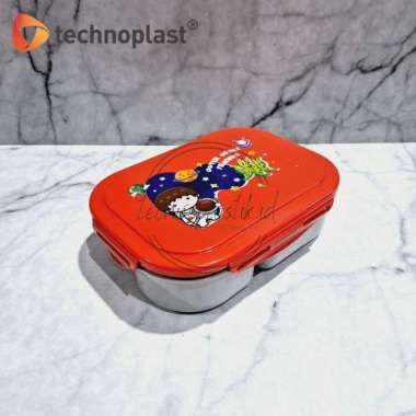 TECHNOPLAST ASTRONAUT Bento Sealware / Kotak Bekal + Wadah Sop Mini Merah