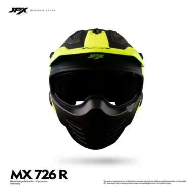 Helm JPX MX 726r XXL black dop yelow