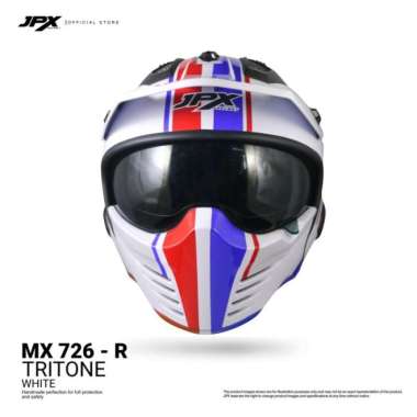 Helm JPX MX 726r XXL white red glosy
