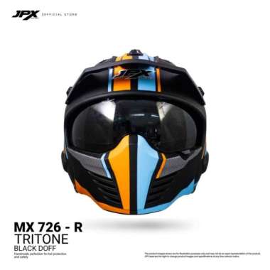 Helm JPX MX 726r XXL blackdop orange