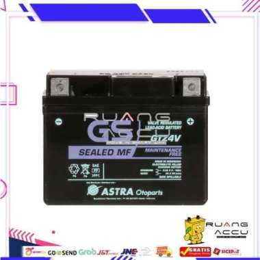 Accu/Aki Motor Kering Gs Astra Original Gtz4V Untuk Motor Beat, Vixion