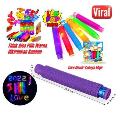 Pop Light Tube Light Pop Pipe Lampu Stick Pipa Selang Fidget Toy