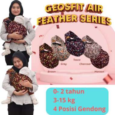 Cuddle Me Geos Fit Air Gendongan Bayi Sling Instan M Shape Multicolor
