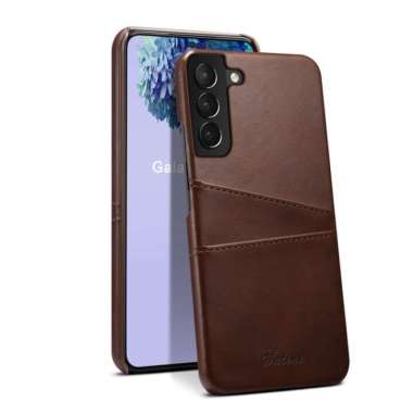 Suteni Leather Case Samsung S22 Plus Ultra Card Holder Casing Kulit S22 Biru