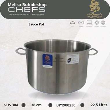 Bima Chefs Saucepot 36cm Panci Sus 304 Panci Resto Jumbo BP1900236