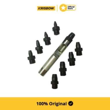 Krisbow Hollow Punch 2-10 Mm Set 10 Pcs