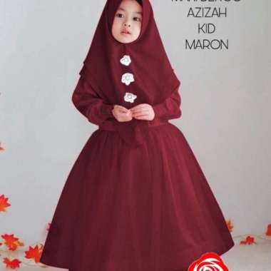 BAJU MUSLIM ANAK PEREMPUAN / GAMIS PESTA ANAK TILE MYSHA Multicolor