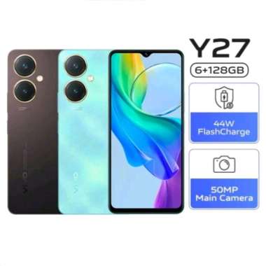VIVO Y27 RAM 6+6/128 GB GARANSI RESMI ORIGINAL BISA KREDIVO sea blue