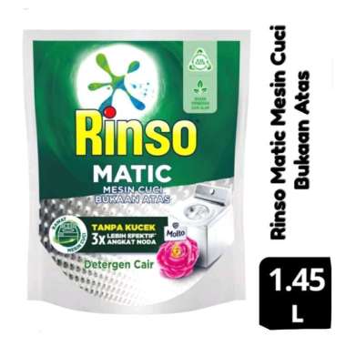 Promo Harga Rinso Detergent Matic Liquid Top Load  1600 ml - Blibli