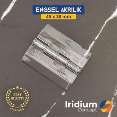 Engsel/hinge akrilik/acrylic bening 4 cm/4cm kecil