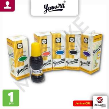 Tinta Stempel / Stamp Pad Ink YAMURA Standar 27ml Merah