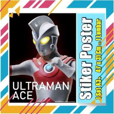 Stiker Label Ultramen Blu Ace Titas Legend Rosso Tregear Tiga Cosmos Mebius Nexus EvilA3+ Buku Pelajaran Anak Vol-106 No 1 Stiker