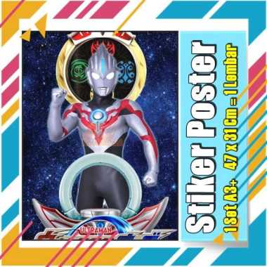 Stiker Label Ultramen Blu Ace Titas Legend Rosso Tregear Tiga Cosmos Mebius Nexus EvilA3+ Buku Pelajaran Anak Vol-106 No 6 Poster