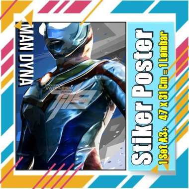 Stiker Label Ultramen Blu Ace Titas Legend Rosso Tregear Tiga Cosmos Mebius Nexus EvilA3+ Buku Pelajaran Anak Vol-106 No 18 Poster