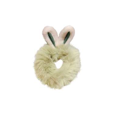 SK-C339 Ikat Rambut Scrunchie Korea Bentuk Kelinci dan Crown / Cepol Rambut Lucu / Kunciran Rambut A