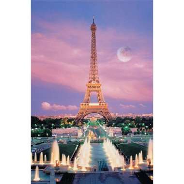 puzzle glow in the dark - jigsaw puzzle 1000 pcs Eiffel tower Multicolor