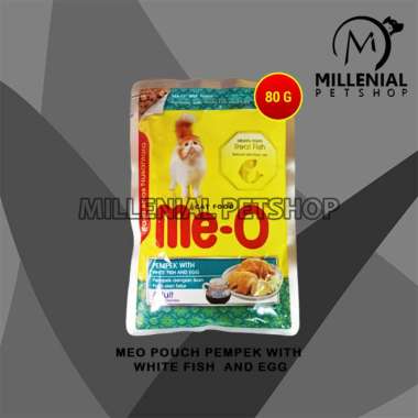 Meo Makanan kucing Basah Cat Food Pouch Wetfood Me-O Sachet 80 Gram Beef Chunk