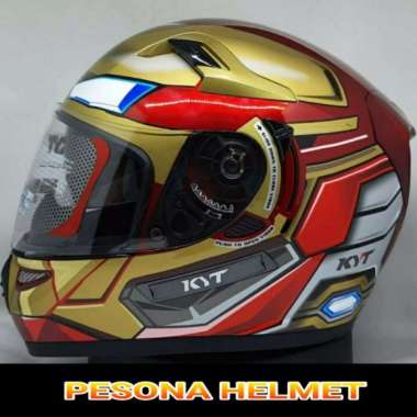 Helm Kyt K2 Rider # Iron Man Termurah Multicolor