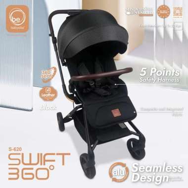 Babyelle Swift S 620 stroller bisa berputar 360 derajat BLACK