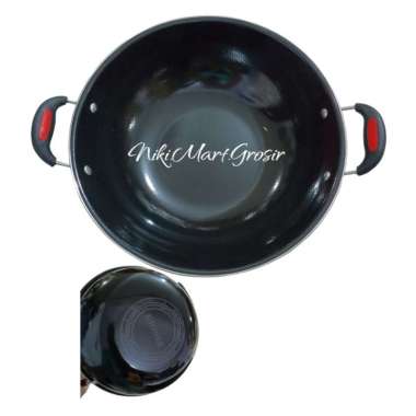 Wajan Enamel Anti Gores Anti Lengket 32 Cm / Wajan Enamel Uk 32