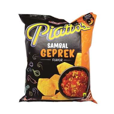 PIATTOS - Keripik Kentang Olahan - 68 gr BESAR SAMBAL GEPREK