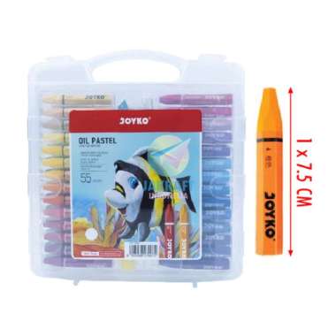 Krayon Besar 55 Warna Joyko Op-55S Oil Pastel Crayon Aman Berkualitas Multicolor