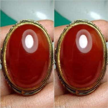 Akik Cincin Batu Kristal Merah Red Baron Yaman Ahmar GambarMotifAntik4
