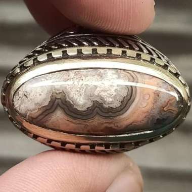 Akik Cincin Batu Natural Motif Gambar Huruf Arab Lafadz ALLAH Antik 4