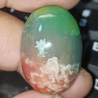 Akik Natural Batu Motif Gambar Rubah Banyuwangi Pancawarna Unik Antik