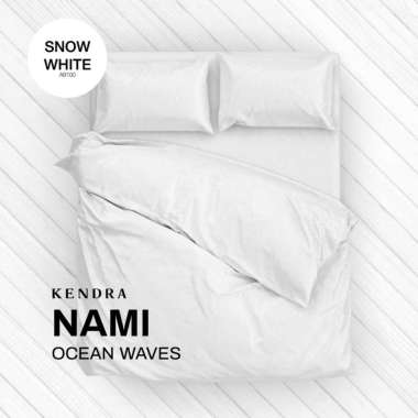 Sprei Kendra Polos Embos Jacquard Embos Ukuran 180x200 Tinggi 25cm Snow White