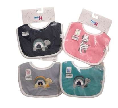 BabyU Yobo Slaber Baby Bib Perekat Animal cewe