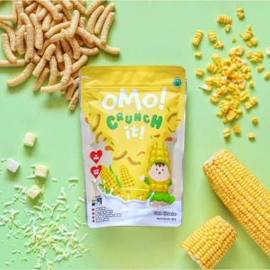 OMO Snack Crunch It Cemilan Snack Bayi Anak 25gr MPASI usia 8 Bulan + CornCheese