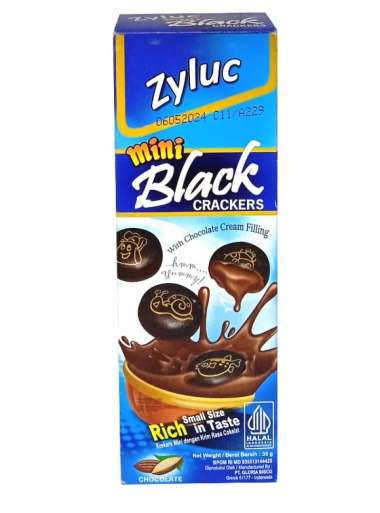 COKLAT BISKUIT ZYLUC MINI BLACK COKLAT 35GR BOX