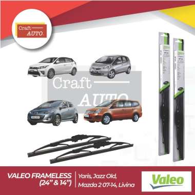 Wiper Yaris, Jazz Old, Mazda 2 07-14, Livina Valeo