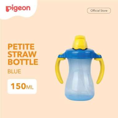 Pigeon Petite Straw Bottle 150ml 9m+ / Botol Minum Biru