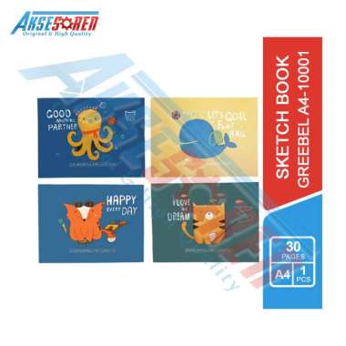 Aksesoren Buku Sketsa [Greebel A4-10001] / 30 Lembar / Sketcbook / Kertas Lukis Random
