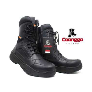 BOSSINDO SEPATU boots safety pdl new 511 Rextor dinas pol pp lapangan 44 Hitam
