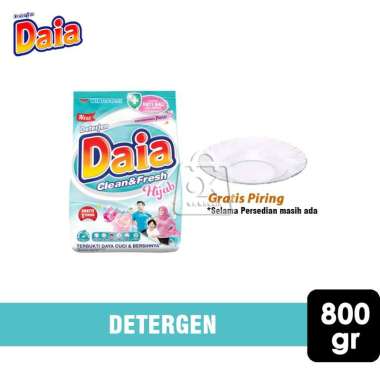 Deterjen Bubuk Daia Clean & Fresh Hijab / Sabun Cuci Baju (800 gr)