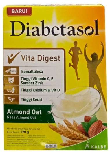 Promo Harga Diabetasol Special Nutrition for Diabetic Almond Oat 170 gr - Blibli